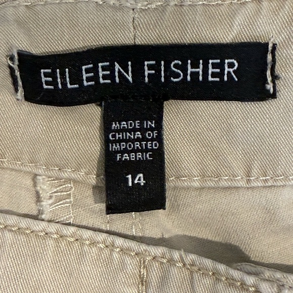 Eileen Fisher Cream Cargo Pants - Picture 5 of 6